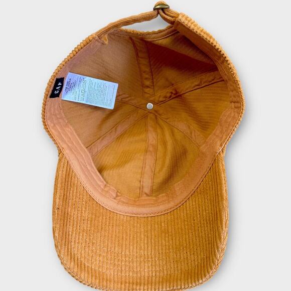 Gap Corduroy Baseball Cap Hat Adjustable Back Strap Unisex One Size Camel Brown - Picture 6 of 10